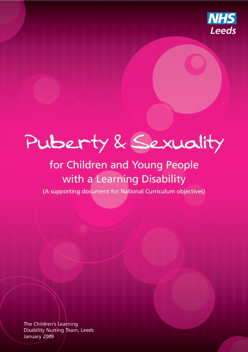 Puberty & Sexuality for Children and Young People with a Learning Disability (teaching pack)