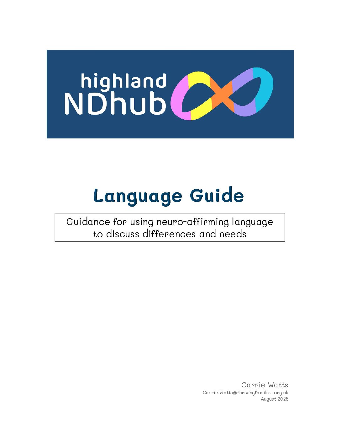 Language Guide by Highland ND Hub