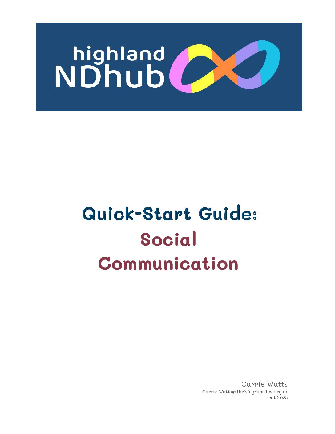 QSG: Social Communication